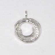 Silver annulus pendant